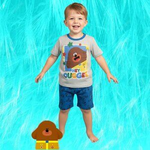 Hey Duggee Kids T-shirt and Shorts Set – Cartoon Character Sleepwear NWT